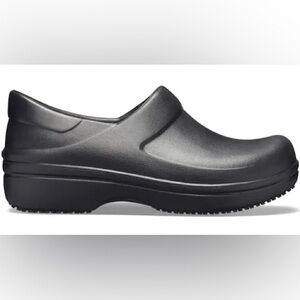 CROCS Dual Comfort black Neria Pro ll slip resistant work clogs shoes size 6W